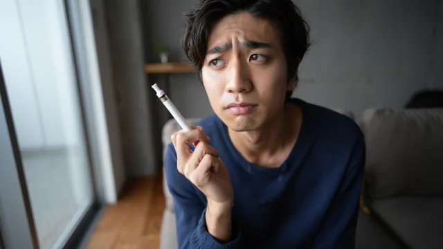 電子タバコを使用後に不安を感じるユーザー