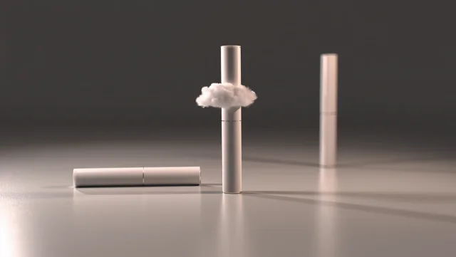 超現実主義的デザインの使い捨て電子タバコ